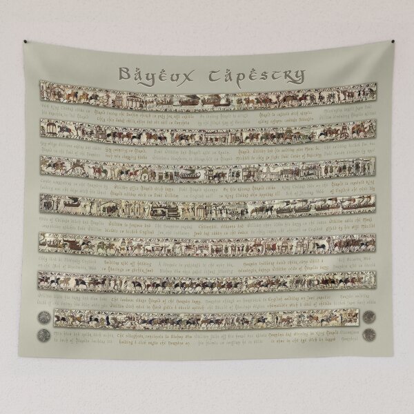 Item preview, Bayeux Tapestry Full Scenes On Beige Background designed and sold by KATIUSKA.