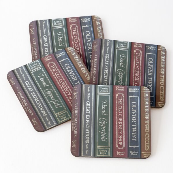 Item preview, Dickens Books designed and sold by PeppermintCreek.