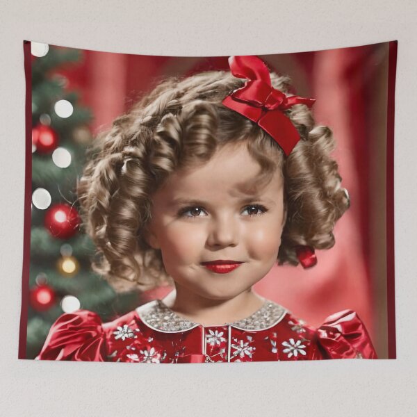 Item preview, Shirley Temple Red Christmas designed and sold by Retro Salt.