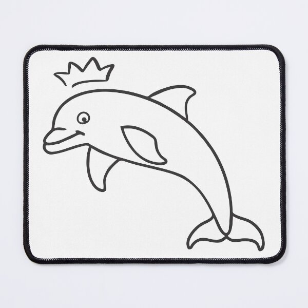 Item preview, Black and White Dolphin King designed and sold by 2MArtPro.