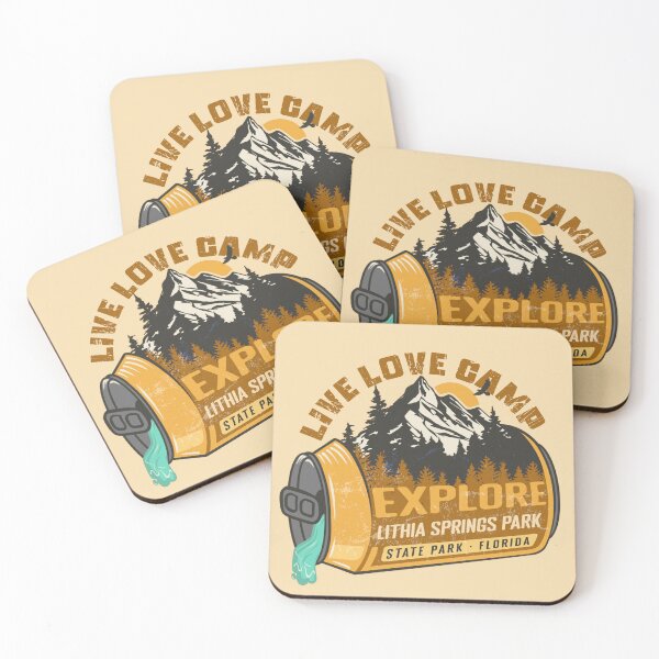 Item preview, Lithia Springs Park Florida Live Love Camp Retro In A Soda Camping Hiking Outdoor Adventure designed and sold by mountainfad.