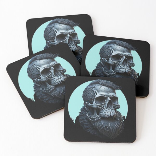 Item preview, skull with beard designed and sold by AtiaMubeen.