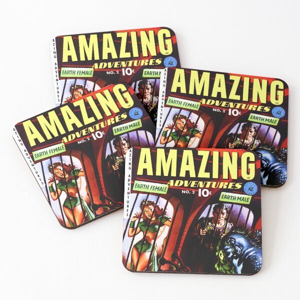 Item preview, Amazing Adventures No 2 1950 | Vintage Sci-Fi Art designed and sold by ArchimedesPrime.