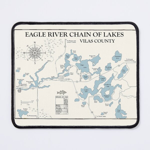 Item preview, Eagle River Chain of Lakes WI Vilas County designed and sold by Jean Plout.