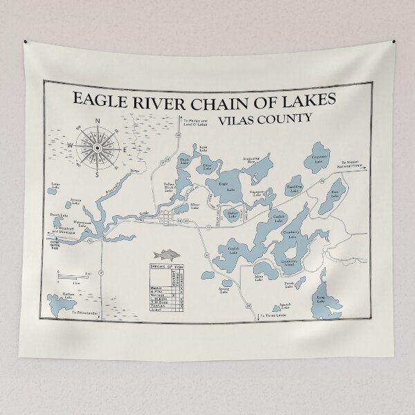 Item preview, Eagle River Chain of Lakes WI Vilas County designed and sold by Jean Plout.