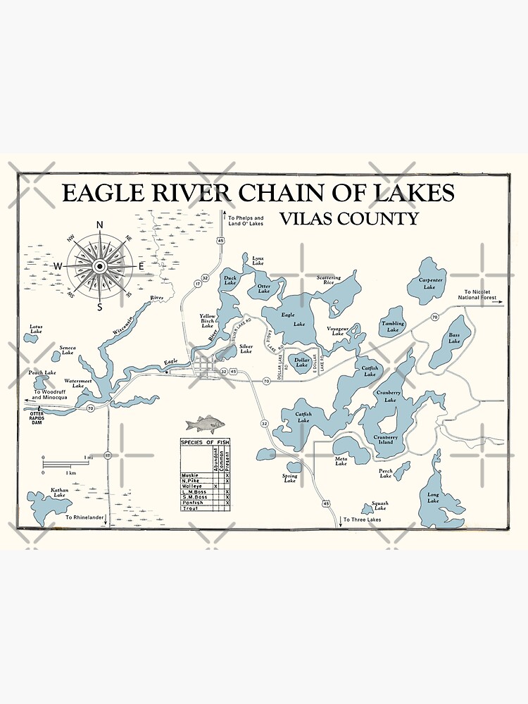 Eagle River Kiss-Cut Stickers Eagle River Kiss-Cut Stickers