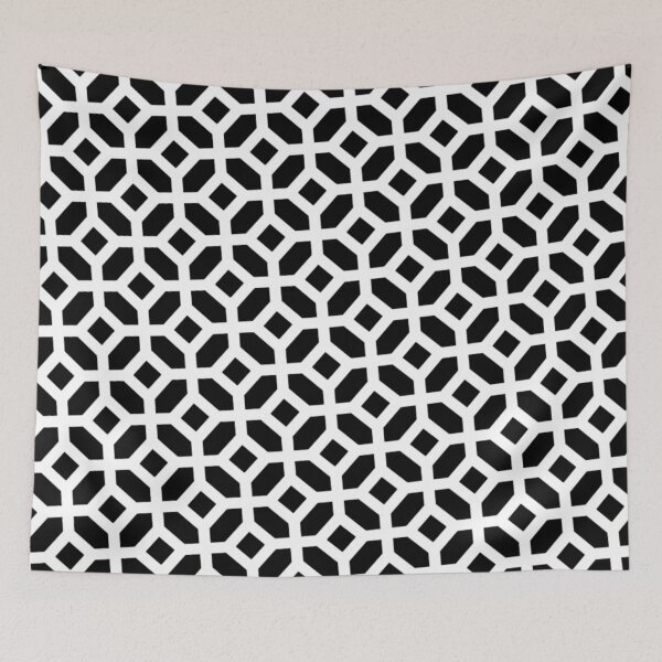 Item preview, Black and White Art Deco Diamond Pattern designed and sold by PenguinForests.