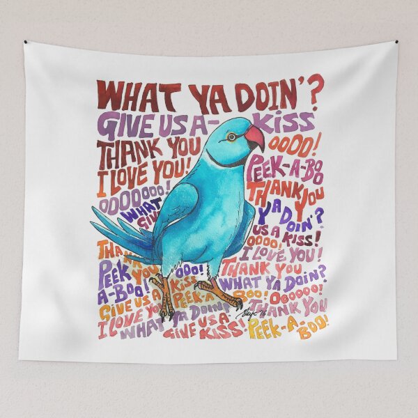 Item preview, "Chatty Ringneck" designed and sold by Skye Elizabeth  Carroll.