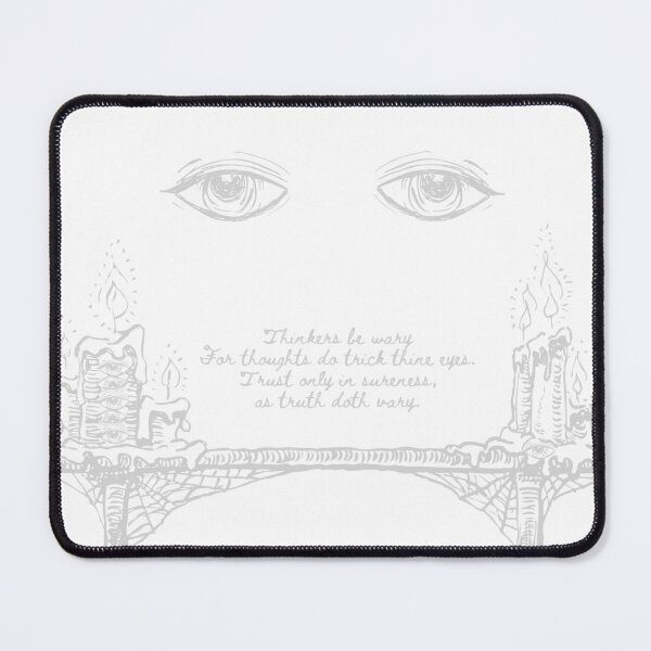 Item preview, Thinkers Be Wary, Eyes Deceive (white/grey) designed and sold by phoebetompkins.