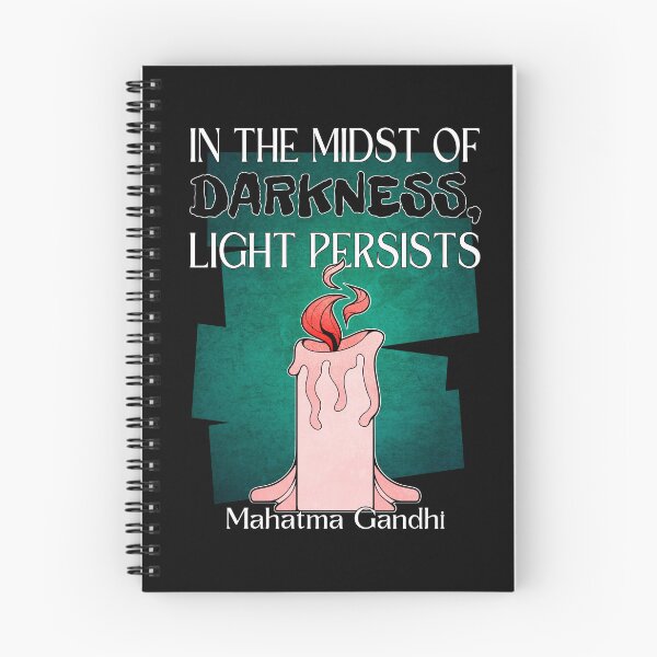 Item preview, Mahatma Gandhi Light and Darkness Quote Stop War designed and sold by ObsidianDaz.