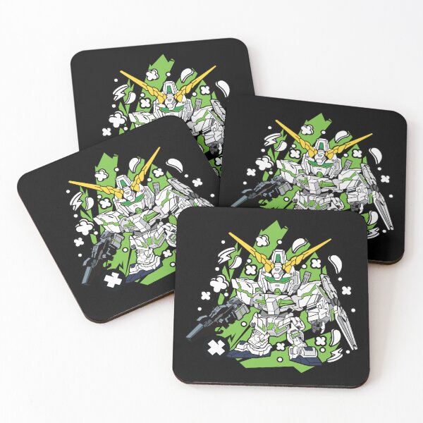 Item preview, Chibi Gundam Unicorn Green designed and sold by MechaRon.