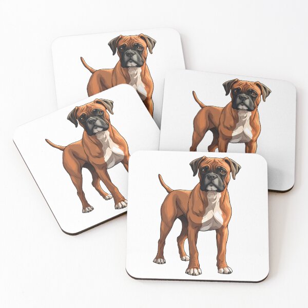 Item preview, Classic Fawn Boxer Dog Puppy Illustration designed and sold by meganohm.
