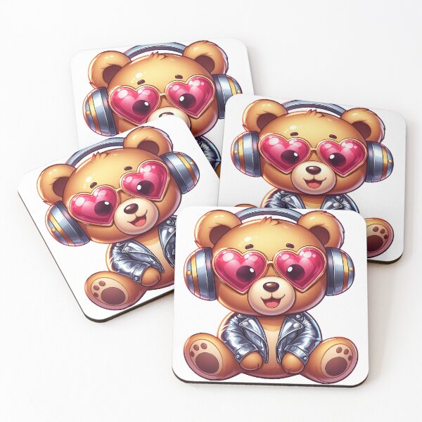 Item preview, Cute disco teddy bear  designed and sold by AnetArtStore.