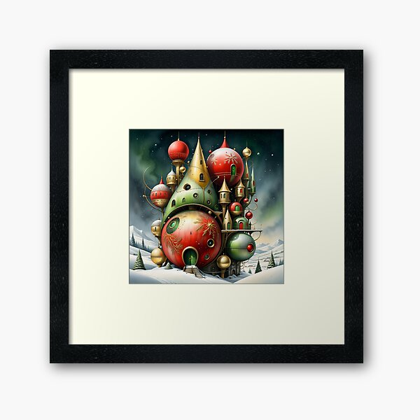 AI Noel Enchantment Framed Art Print