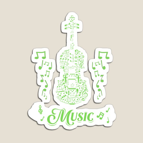 Item preview, Musical Notes Fiddle, Violin Music Themed Shirt designed and sold by Urban-Celt.