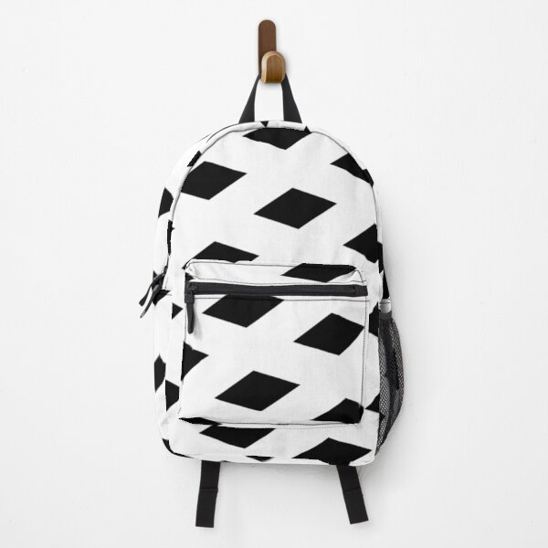 Artikelvorschau, Black Diamond Minimal Pure White Lines Muster, klassische Diagonalstreifen entworfen und verkauft von PenguinForests.