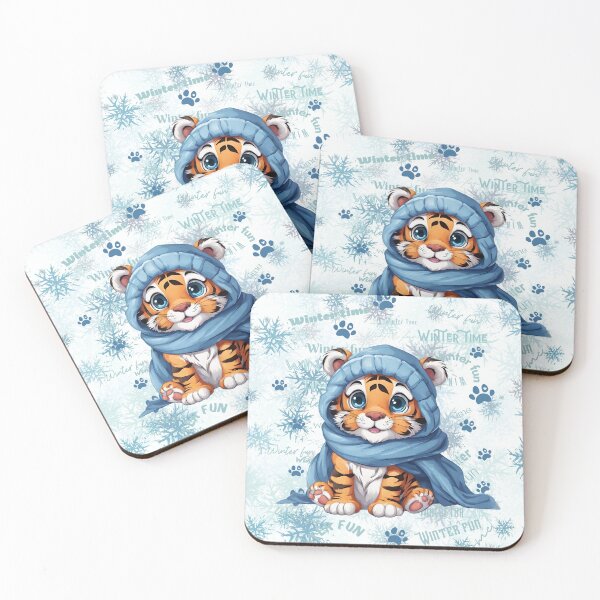 Item preview, AI generated | Cute tiger | Winter time  designed and sold by Twinmommy Store.