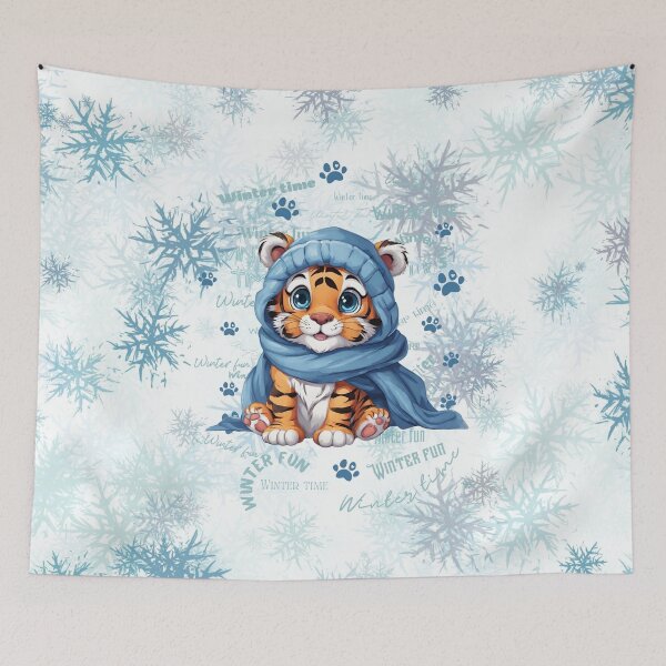 Item preview, AI generated | Cute tiger | Winter time  designed and sold by Twinmommy Store.