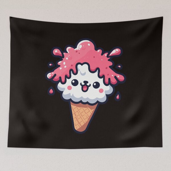 Item preview, Pink ice cream lama designed and sold by Coowo22.