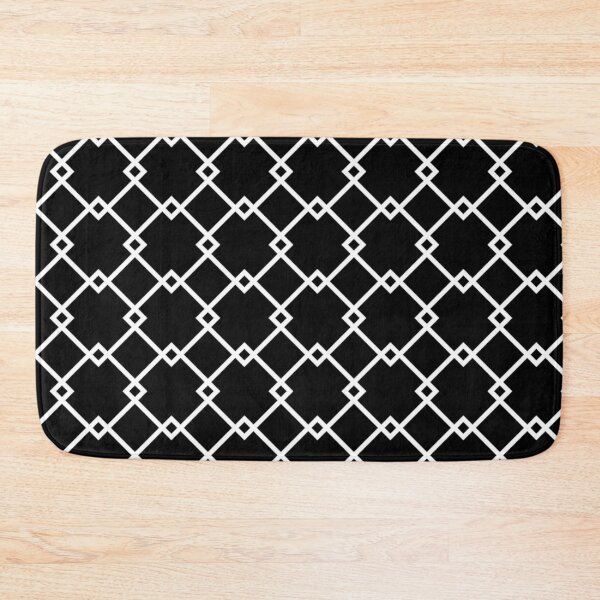 Item preview, Black and White Light Art Deco Line Diamonds Art Pattern designed and sold by PenguinForests.