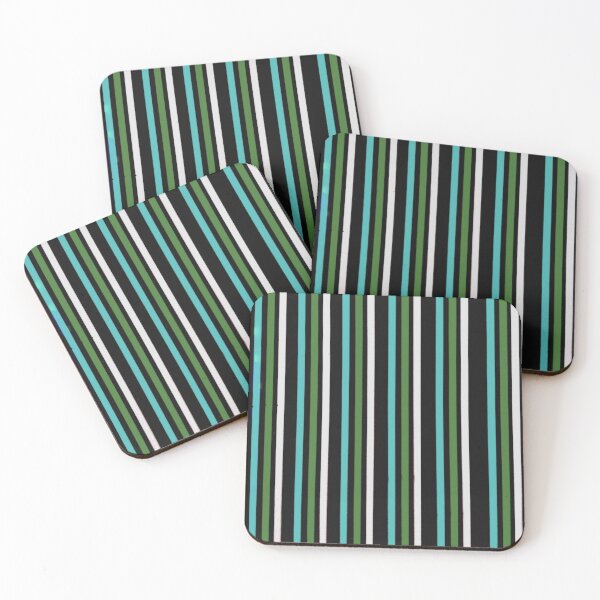 Item preview, Funky green and black striped designed and sold by SidTastic .