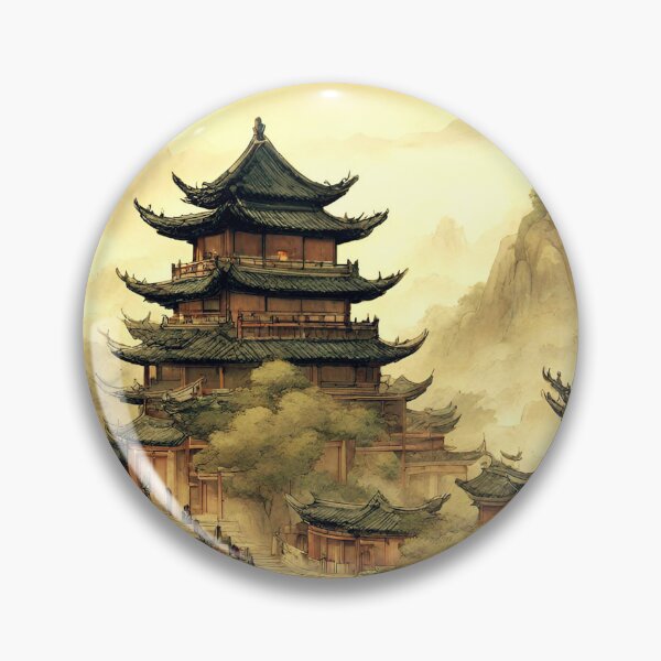 Artikelvorschau, Mountain Pagoda Ancient Scene entworfen und verkauft von stargazerhill.