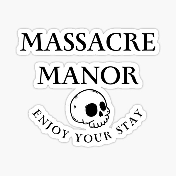 Item preview, mansión masacre disfruta de tu estadía asistente del villano designed and sold by Binatoes.
