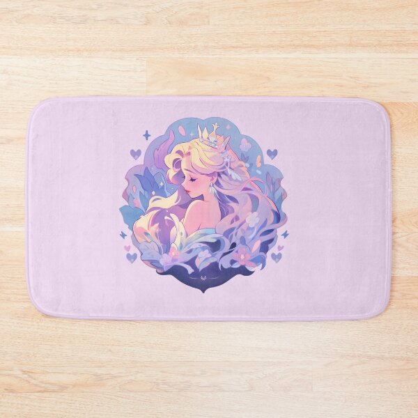 Item preview, Be A Mermaid Princess Enchanting Violet Waves: Long-Haired Mermaid Princess designed and sold by JollyJellyFace.