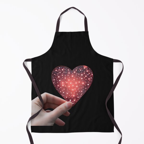 Item preview, A hand holding a red heart in the style luminous flickering light effects designed and sold by AI-Only Creations.