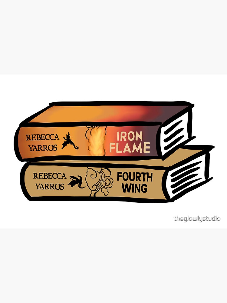 Fourth Wing And Iron Flame Books, By Rebbeca Yarros Canvas Print