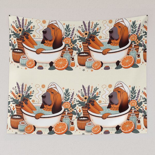 Item preview, Bloodhound Relaxing Bathtub designed and sold by sageandthings.