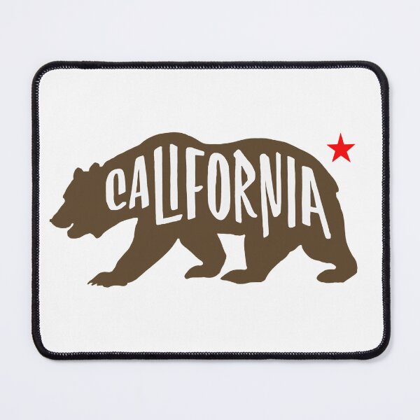 Item preview, California bear state flag with red star designed and sold by adesignworld.