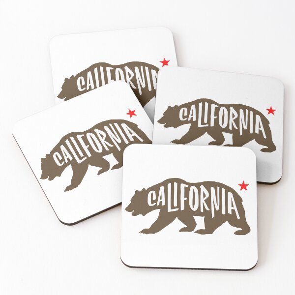 Item preview, California bear state flag with red star designed and sold by adesignworld.