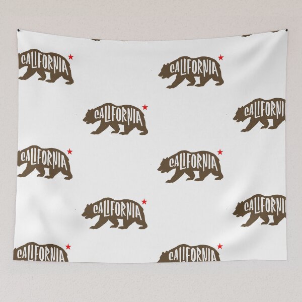 Item preview, California bear state flag with red star designed and sold by adesignworld.