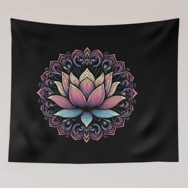 Item preview, Colorful Abstract  Lotus Flower designed and sold by Big Monster.