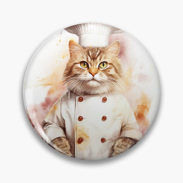 Item preview, Watercolor Chef Cat designed and sold by FireFXStudio.