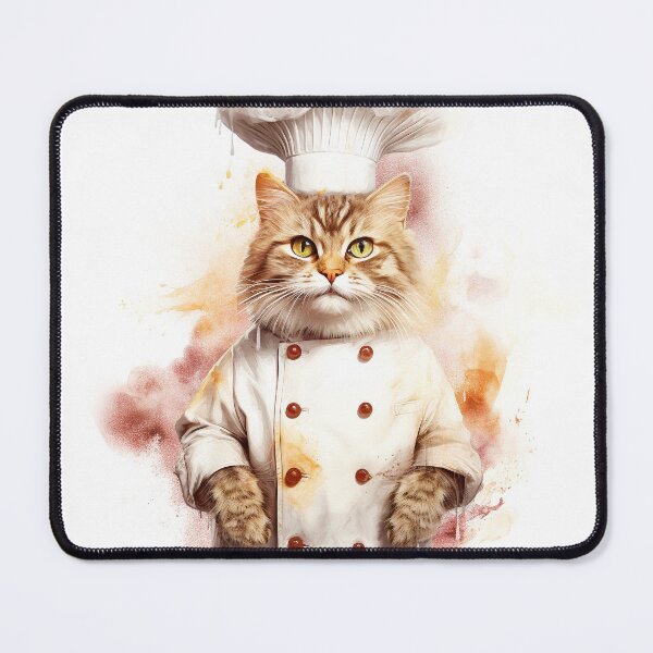 Item preview, Watercolor Chef Cat designed and sold by FireFXStudio.