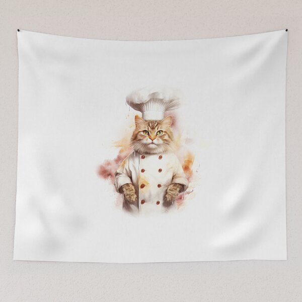Item preview, Watercolor Chef Cat  designed and sold by FireFXStudio.