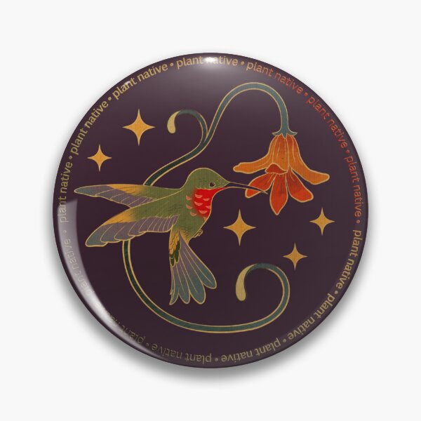 Item preview, Plant Native Hummingbird Graphic designed and sold by KWZCreates.