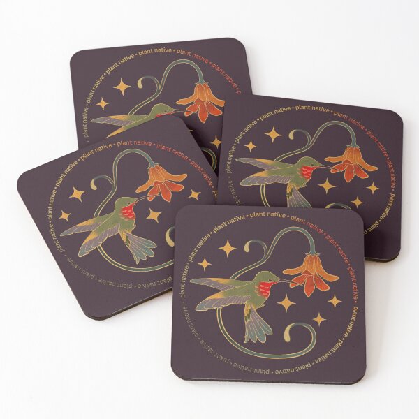 Item preview, Plant Native Hummingbird Graphic designed and sold by KWZCreates.