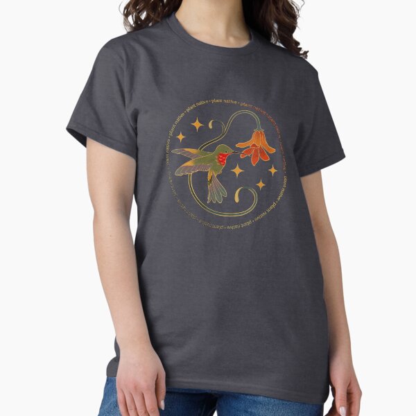 Item preview, Plant Native Hummingbird Graphic designed and sold by KWZCreates.