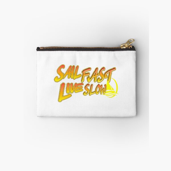 Item preview, Sailors Motto Sail Fast Live Slow yellow graphic designed and sold by sailfast.