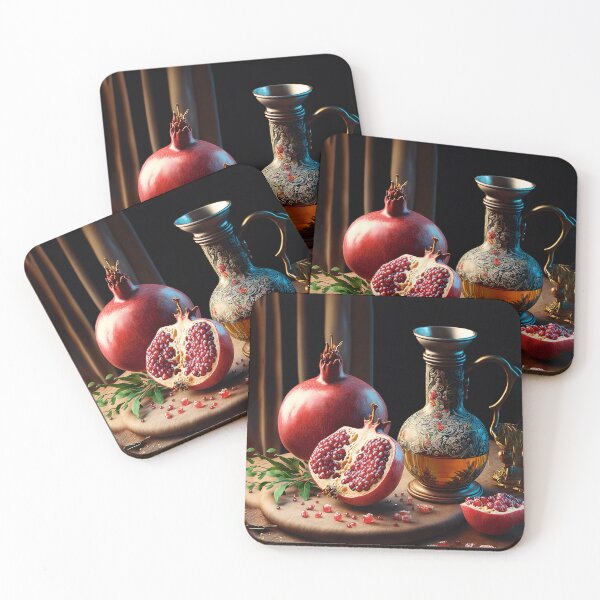 Item preview, Pomegranate on the table - AI painting designed and sold by al-mi-ko.