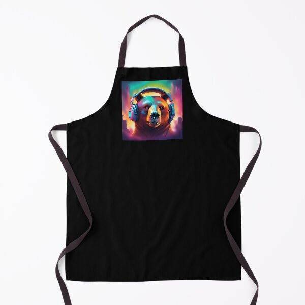 Item preview, Bear In Headphones Gradient designed and sold by GleamingGiant.