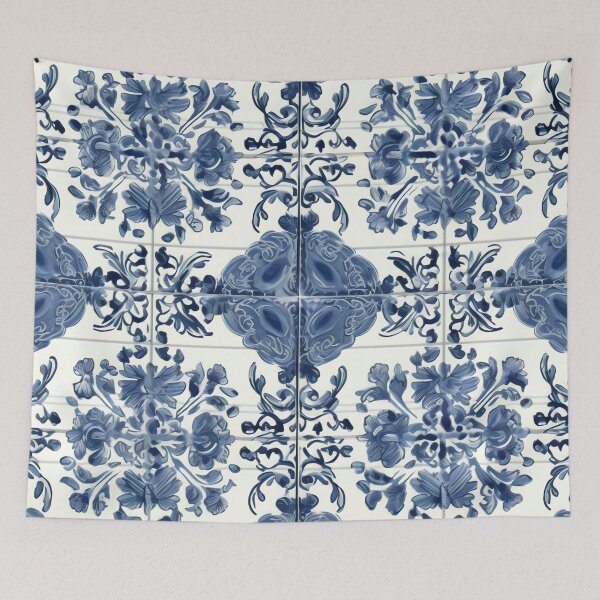 Item preview, Blue Tile Series 2 designed and sold by Hashola Designs.