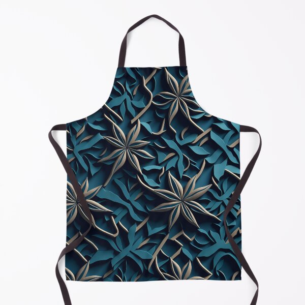 Item preview, Golden Flowers in blue 3D designed and sold by Omarupattern51.