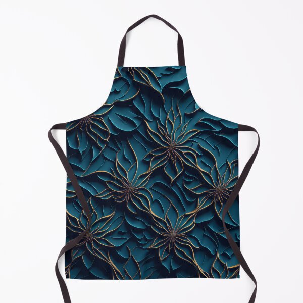 Item preview, Golden Petals in blue 3D designed and sold by Omarupattern51.