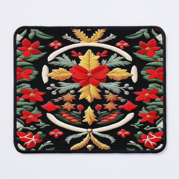 Item preview, Christmas Floreal Composition embroidery pattern. designed and sold by Giulivo Store Graphic.