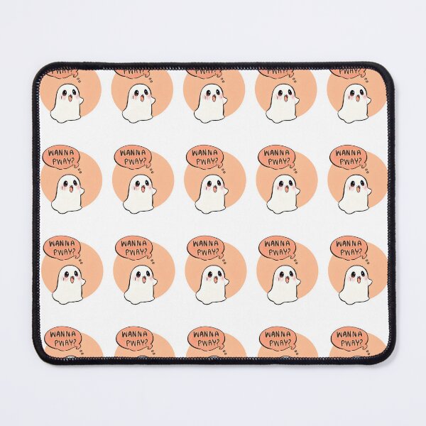 Item preview, Wanna Pway Cute Ghost is Happy Graphic Tee Shirt Design by Zeesdesign on Redbubble designed and sold by ZEESDESIGN.