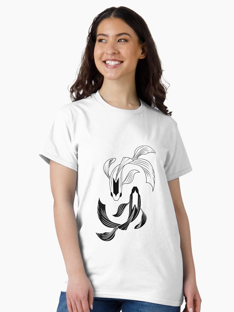 Thumbnail 2 of 7, Classic T-Shirt, Yin Yang Fish Sticker designed and sold by MADDesigns12.